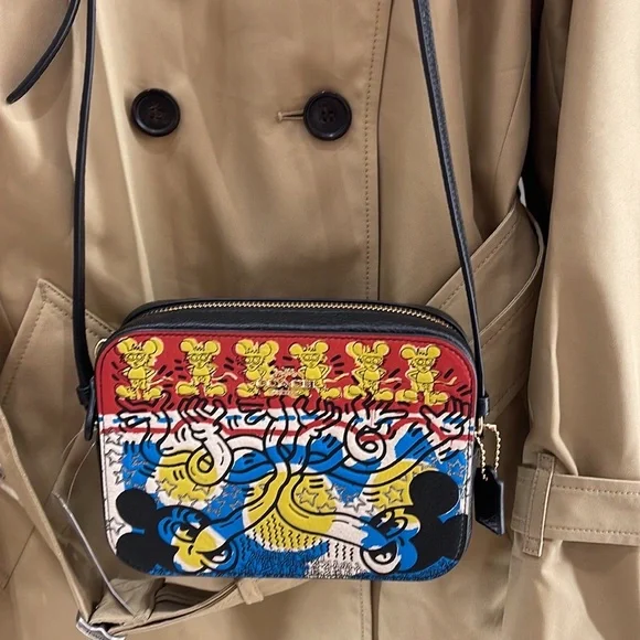 Coach Disney Mickey Mouse X Keith Haring Mini Camera Bag
Gold/Chalk Black Multi - Picture 14 of 16